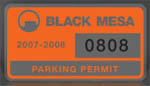 Black Mesa windshield parking permits
