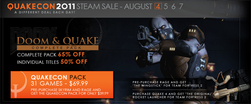 QUAKECON 2011 Steam Sale