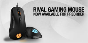SteelSeriesが開発したボタンスイッチを採用した右利き用デザインの光学式ゲーミングマウス『SteelSeries Rival』の予約受付をスタート