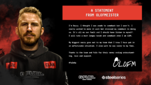 『FaZe Clan』CS:GO部門のolofmeisterが再び活動休止、元Team Dignitasのcromenがヘルプとして加入