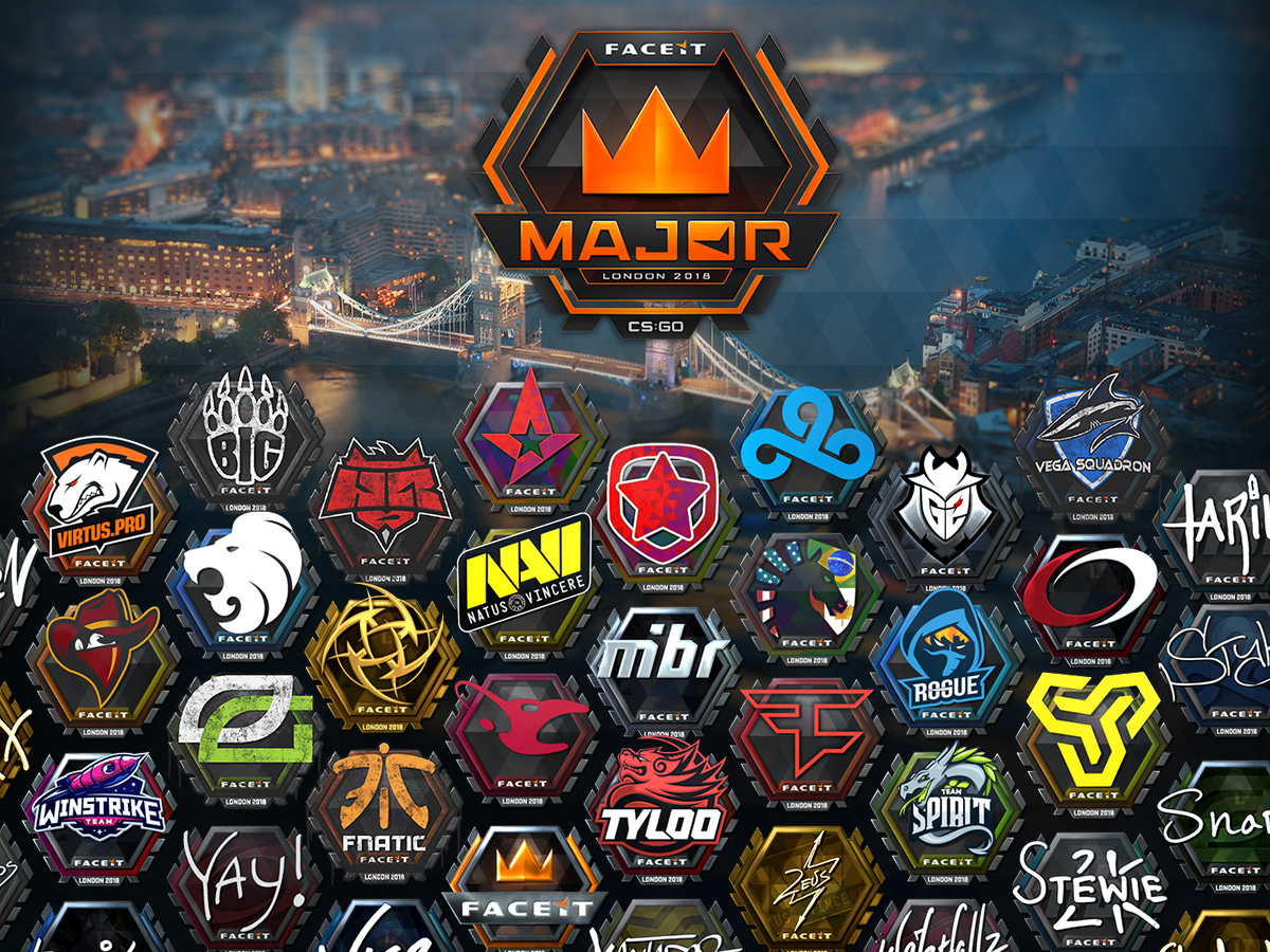 Cs Go に無料のオフラインプレー 試合観戦機能が追加 Faceit London Major 18 のステッカーアイテム販売開始 Negitaku Org Esports