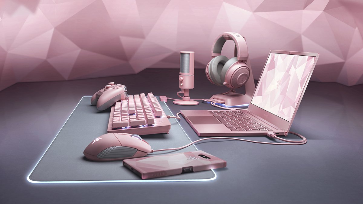 Razer がバレンタインデーに向けたピンクカラーモデルの Quartz Pink Edition ゲーミングデバイス9製品を発表 香港のeスポーツ施設に製品を採用する女性専用プレーエリアも登場 Negitaku Org Esports