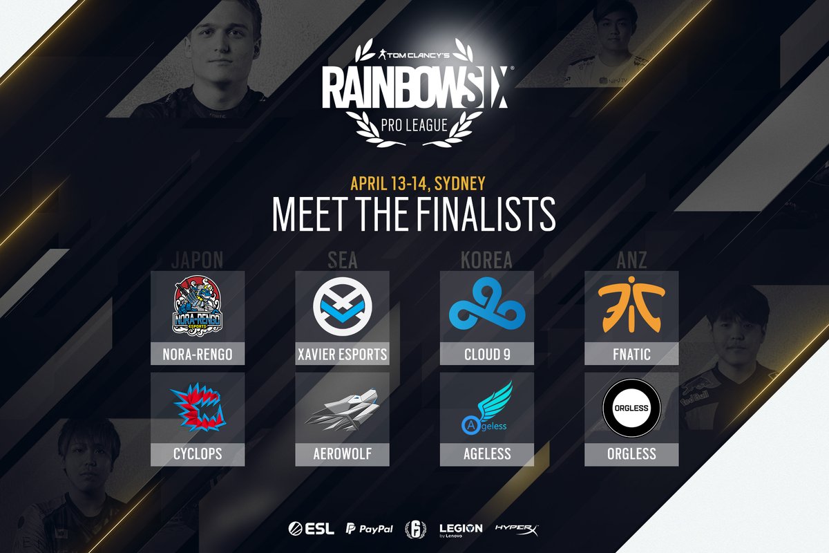 世界大会本戦の出場権をかけた Rainbow Six Pro League Season 9 Asia Pacific が4月13日 土 朝9時より開催 日本から野良連合 Cyclopsが出場 Negitaku Org Esports