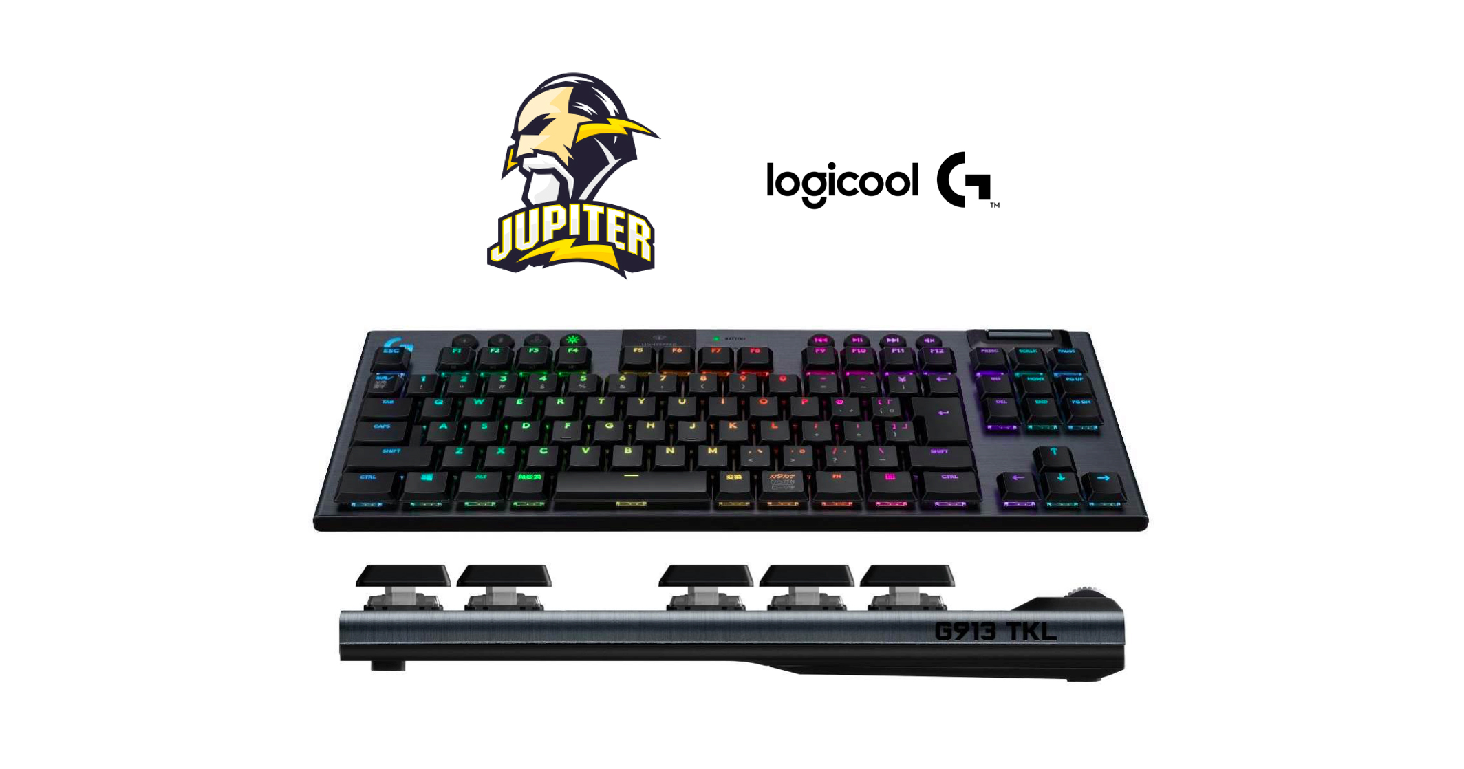 Logicool、薄型の無線ゲーミングキーボード『G913-TKL』を2020年6月25日(木)より発売、プロゲーミングチーム『JUPITER