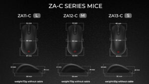 『ZOWIE』の左右対称型ゲーミングマウス「ZA-C」シリーズがアメリカで予約開始