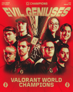 「Evil Geniuses」優勝、年間チャンピオン決定戦『VALORANT Champions 2023』決勝で「Paper Rex」に3-1で勝利