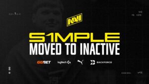 s1mpleが『Natus Vincere』CS2部門メインロスターから外れる、移籍も視野
