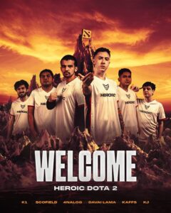 『Heroic』Dota 2参入、2024年シーズン南米リージョンでプレー