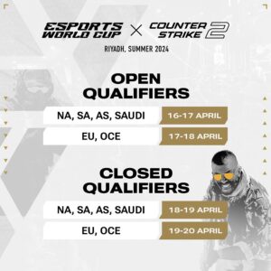 『Esports World Cup 2024』Counter-Strike 2部門予選、オープン方式で4月16日～20日に開催