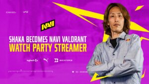 「SHAKA」さんが『Natus Vincere』VALORANT部門公式ウォッチパーティーストリーマーに就任