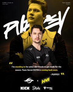 「Puppey」が10年ぶりに古巣『Natus Vincere』Dota 2部門へ、スタンドインで試合に出場