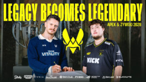 「Team Vitality」がapEX、ZywOoと2028年まで契約を延長