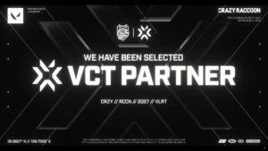 「Crazy Raccoon」2027年の『VALORANT』公式パートナーチームに選出、2023年以来となるVALORANT競技シーン復帰