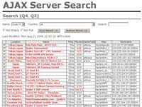 AJAX Server Search