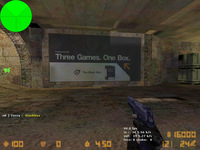 CTベースの壁にHalf-Life2 Blackboxの広告