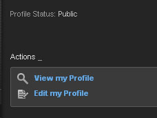 Profile Status を home で変更できるようになった