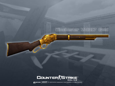 Winchester M1887 Gold