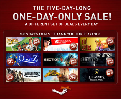 The Steam Early Holiday Sale - Last Day!