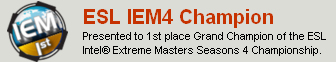 ESL IEM4 Champion