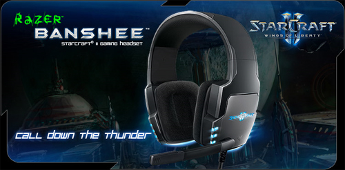 Razer Banshee StarCraft II Gaming Headset