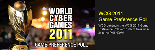 World Cyber Games 2011 GAME PREFERENCE POLL