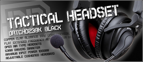 DHARMA TACTICAL HEADSET【DRTCHD23BK】