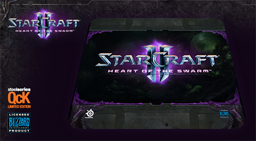 SteelSeries QcK Starcraft II Heart of the Swarm Logo Edition