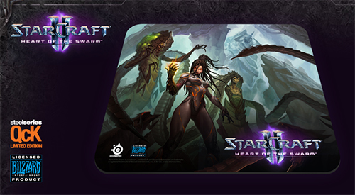 SteelSeries QcK Starcraft II Heart of the Swarm Kerrigan Edition