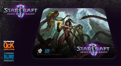 SteelSeries QcK Starcraft II Heart of the Swarm Kerrigan Edition