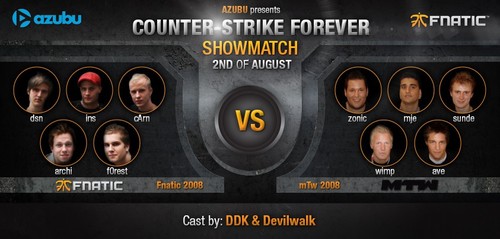 Azubu Presents: CS Forever Fnatic 2008 vs mTw 2008