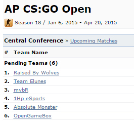 ESEA League Season18 AP CS:GO Open